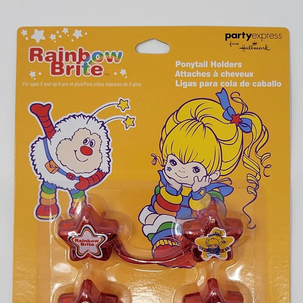 Hallmark Party Express Rainbow Brite Ponytail Holders Party Favors, 2 Packages